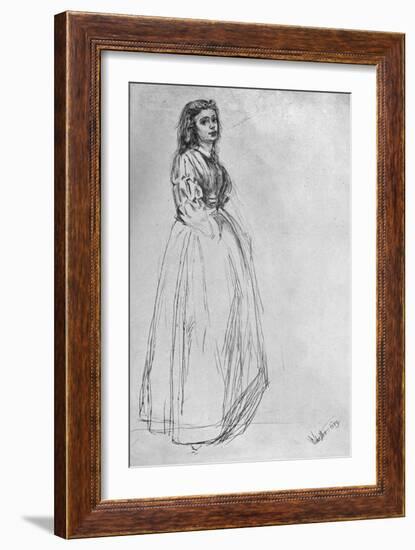 Fumette, Standing' 1859-James Abbott McNeill Whistler-Framed Giclee Print