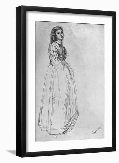 Fumette, Standing' 1859-James Abbott McNeill Whistler-Framed Giclee Print