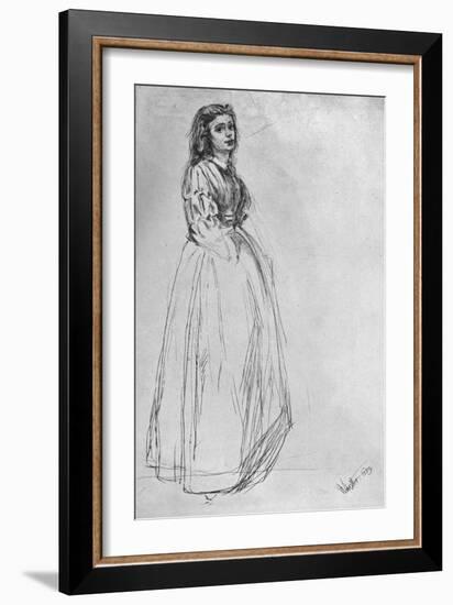 Fumette, Standing' 1859-James Abbott McNeill Whistler-Framed Giclee Print