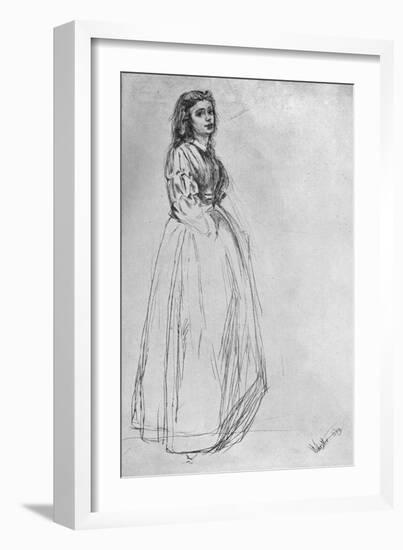 Fumette, Standing' 1859-James Abbott McNeill Whistler-Framed Giclee Print