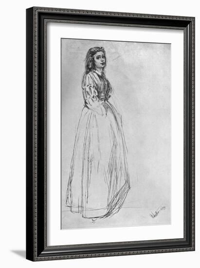 Fumette, Standing' 1859-James Abbott McNeill Whistler-Framed Giclee Print