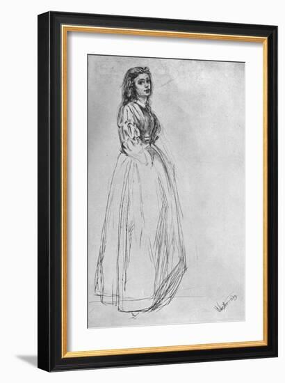 Fumette, Standing' 1859-James Abbott McNeill Whistler-Framed Giclee Print