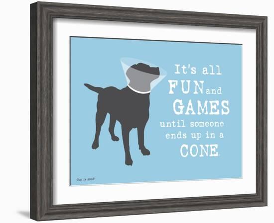 Fun And Games-Dog is Good-Framed Art Print