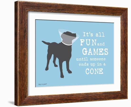 Fun And Games-Dog is Good-Framed Art Print
