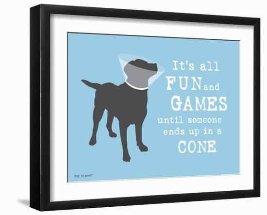 Fun And Games-Dog is Good-Framed Art Print