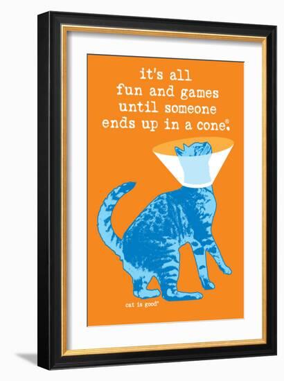 Fun and Games-Cat is Good-Framed Premium Giclee Print