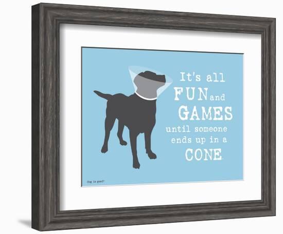 Fun And Games-Dog is Good-Framed Art Print