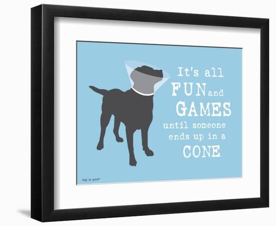 Fun And Games-Dog is Good-Framed Art Print