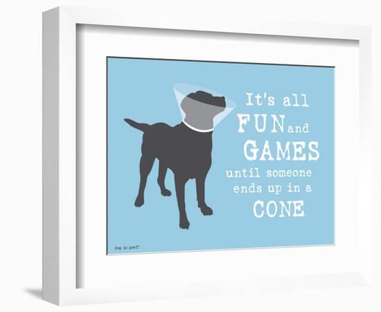 Fun And Games-Dog is Good-Framed Art Print