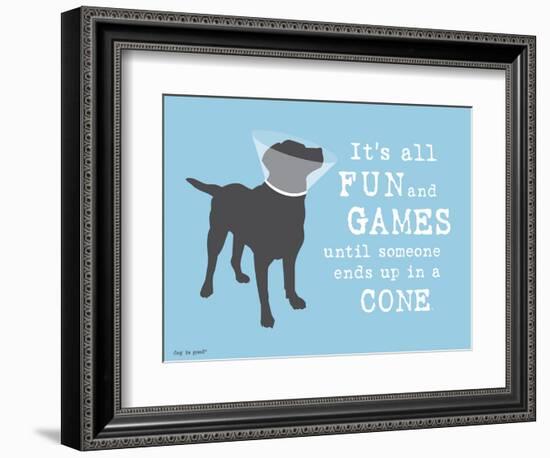 Fun And Games-Dog is Good-Framed Art Print