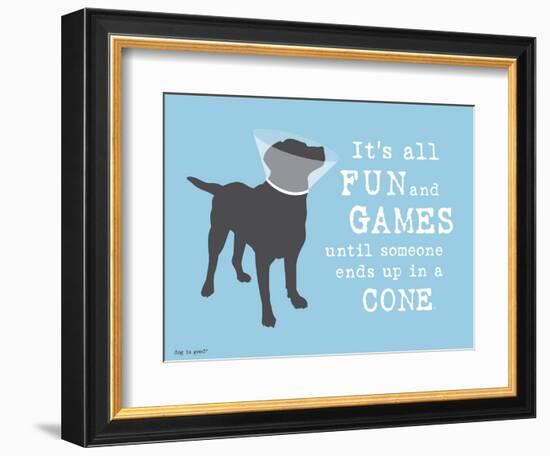 Fun And Games-Dog is Good-Framed Art Print