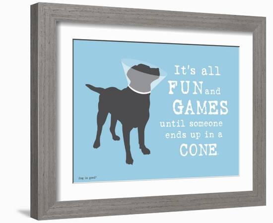 Fun And Games-Dog is Good-Framed Art Print