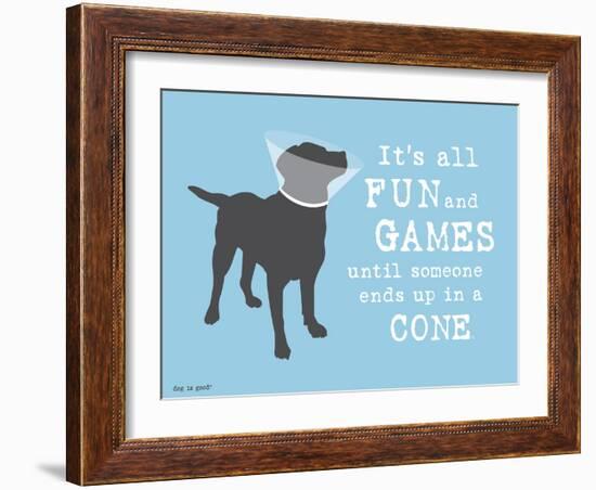 Fun And Games-Dog is Good-Framed Art Print