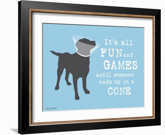 Fun And Games-Dog is Good-Framed Art Print