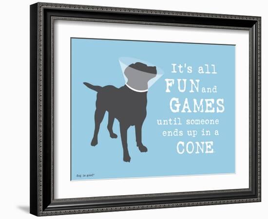 Fun And Games-Dog is Good-Framed Art Print