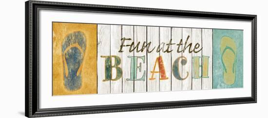 Fun at the Beach-Sd Graphics Studio-Framed Art Print