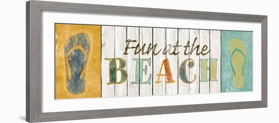 Fun at the Beach-Sd Graphics Studio-Framed Art Print