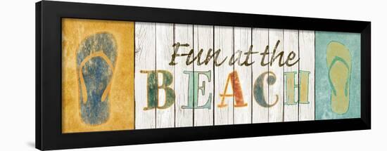 Fun at the Beach-Sd Graphics Studio-Framed Art Print