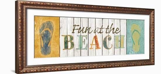 Fun at the Beach-Sd Graphics Studio-Framed Art Print