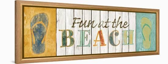 Fun at the Beach-Sd Graphics Studio-Framed Stretched Canvas