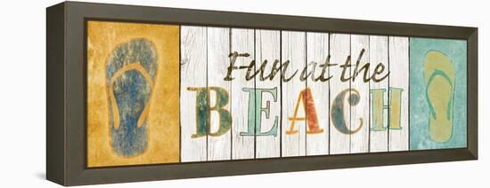 Fun at the Beach-Sd Graphics Studio-Framed Stretched Canvas