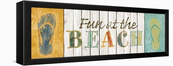 Fun at the Beach-Sd Graphics Studio-Framed Stretched Canvas