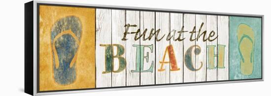 Fun at the Beach-Sd Graphics Studio-Framed Stretched Canvas