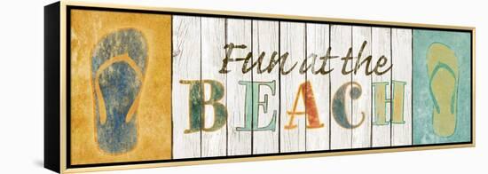 Fun at the Beach-Sd Graphics Studio-Framed Stretched Canvas