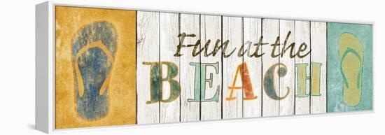 Fun at the Beach-Sd Graphics Studio-Framed Stretched Canvas