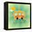 Fun Bus Travel Card-elfivetrov-Framed Stretched Canvas