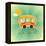 Fun Bus Travel Card-elfivetrov-Framed Stretched Canvas