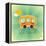 Fun Bus Travel Card-elfivetrov-Framed Stretched Canvas