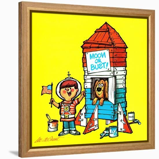 Fun for the Fourth - Jack & Jill-Audrey Walters-Framed Premier Image Canvas