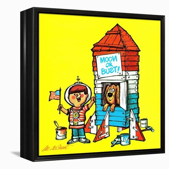 Fun for the Fourth - Jack & Jill-Audrey Walters-Framed Premier Image Canvas