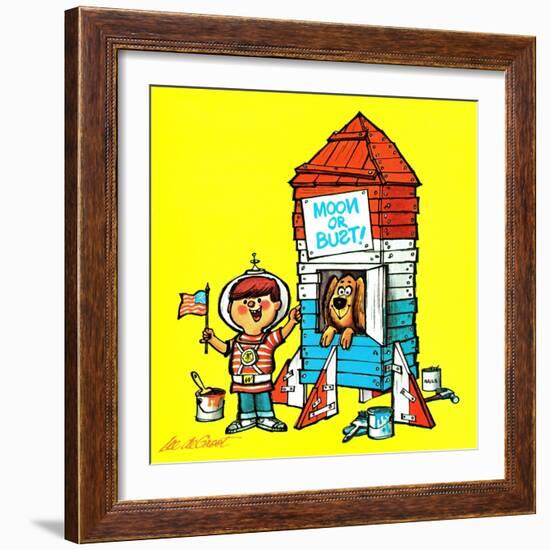 Fun for the Fourth - Jack & Jill-Audrey Walters-Framed Giclee Print