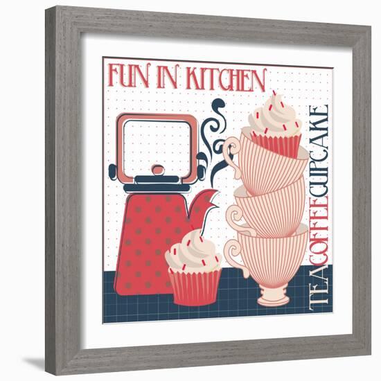 Fun in Kitchen II-Asmaa’ Murad-Framed Giclee Print