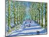 Fun in the sun and snow, Derby, 2022 (oil on canvas)-Andrew Macara-Mounted Giclee Print