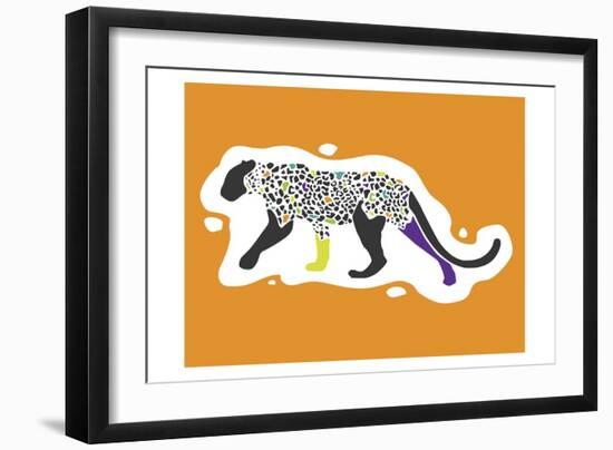 Fun Leopard-Enrique Rodriguez Jr.-Framed Art Print