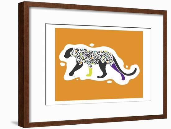 Fun Leopard-Enrique Rodriguez Jr.-Framed Art Print