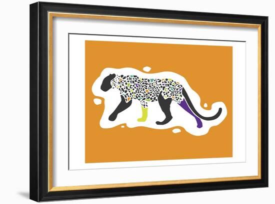 Fun Leopard-Enrique Rodriguez Jr.-Framed Art Print