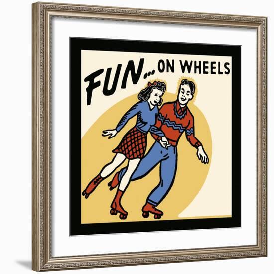 Fun...On Wheels-Retro Series-Framed Art Print