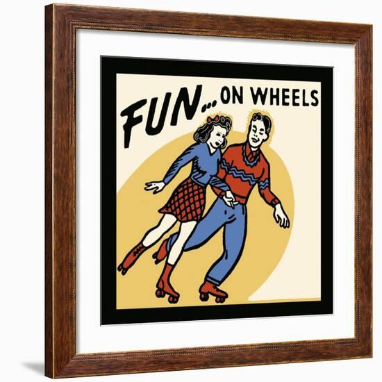 Fun...On Wheels-Retro Series-Framed Art Print