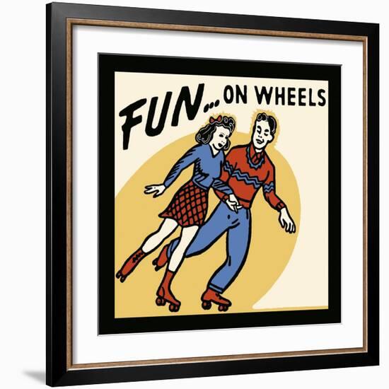 Fun...On Wheels-Retro Series-Framed Art Print