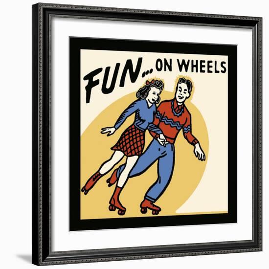 Fun...On Wheels-Retro Series-Framed Art Print