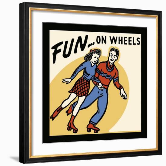 Fun...On Wheels-Retro Series-Framed Art Print