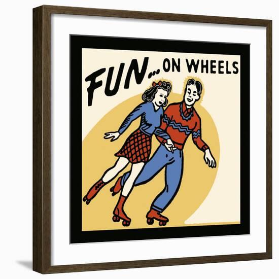 Fun...On Wheels-Retro Series-Framed Art Print