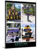 Fun Signs of Rum Point Grand Cayman-George Oze-Mounted Photographic Print