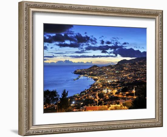 Funchal at Sunset, Madeira, Portugal-Mauricio Abreu-Framed Photographic Print