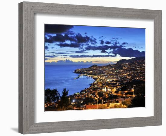 Funchal at Sunset, Madeira, Portugal-Mauricio Abreu-Framed Photographic Print