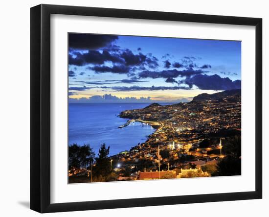 Funchal at Sunset, Madeira, Portugal-Mauricio Abreu-Framed Photographic Print